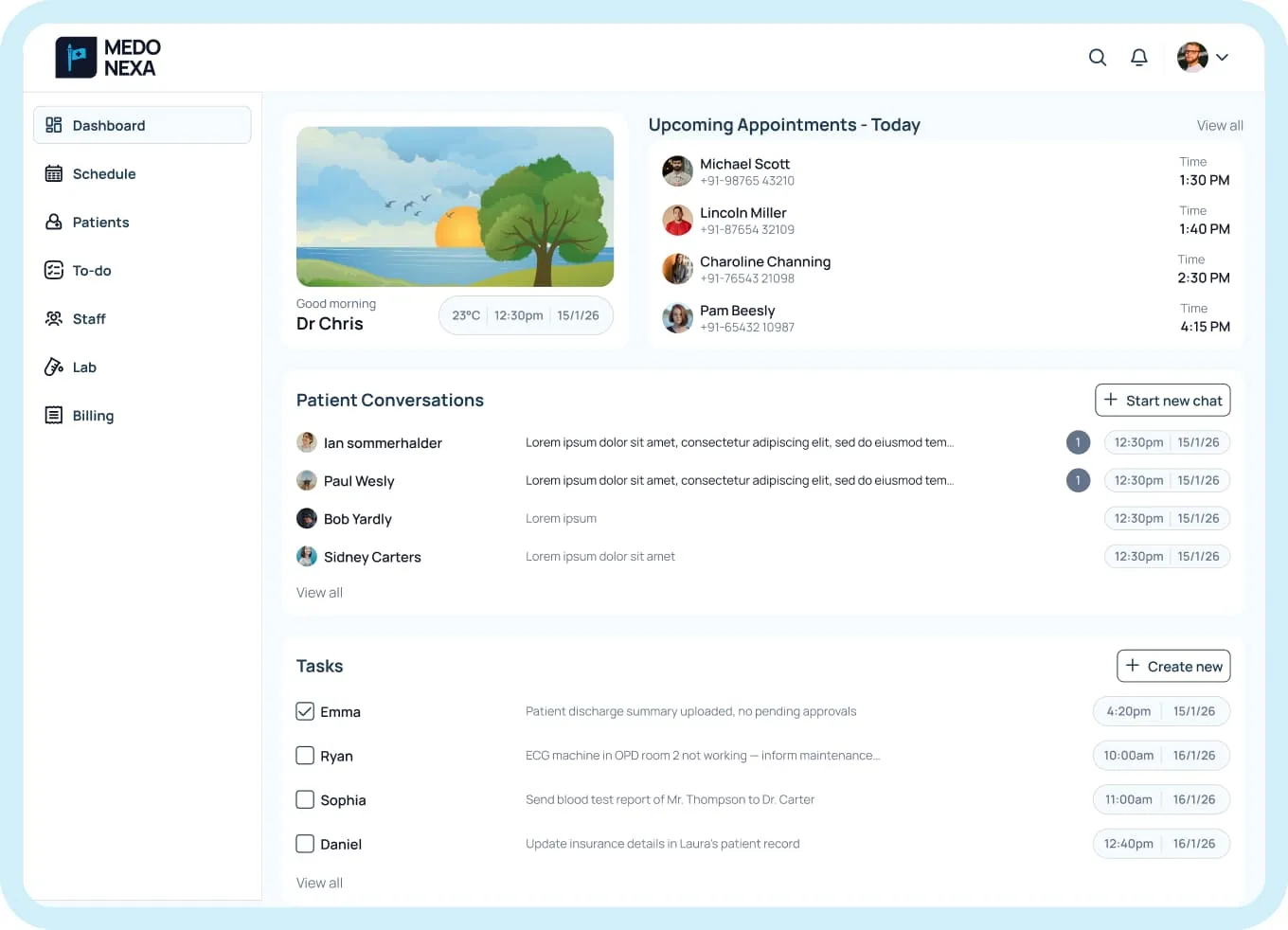 Medonexa Admin Dashboard