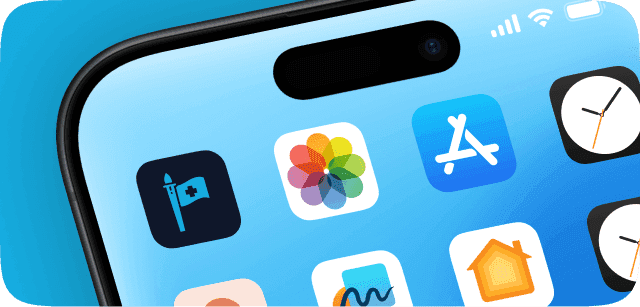 iPhone with App Icons