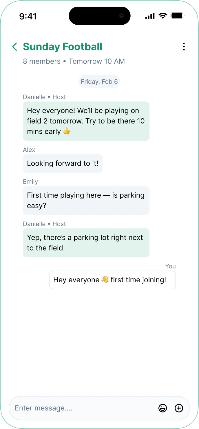 Concia Link — Event Chat