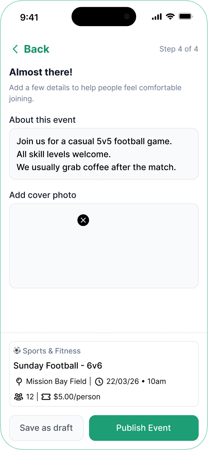 Concia Link — Publish Event