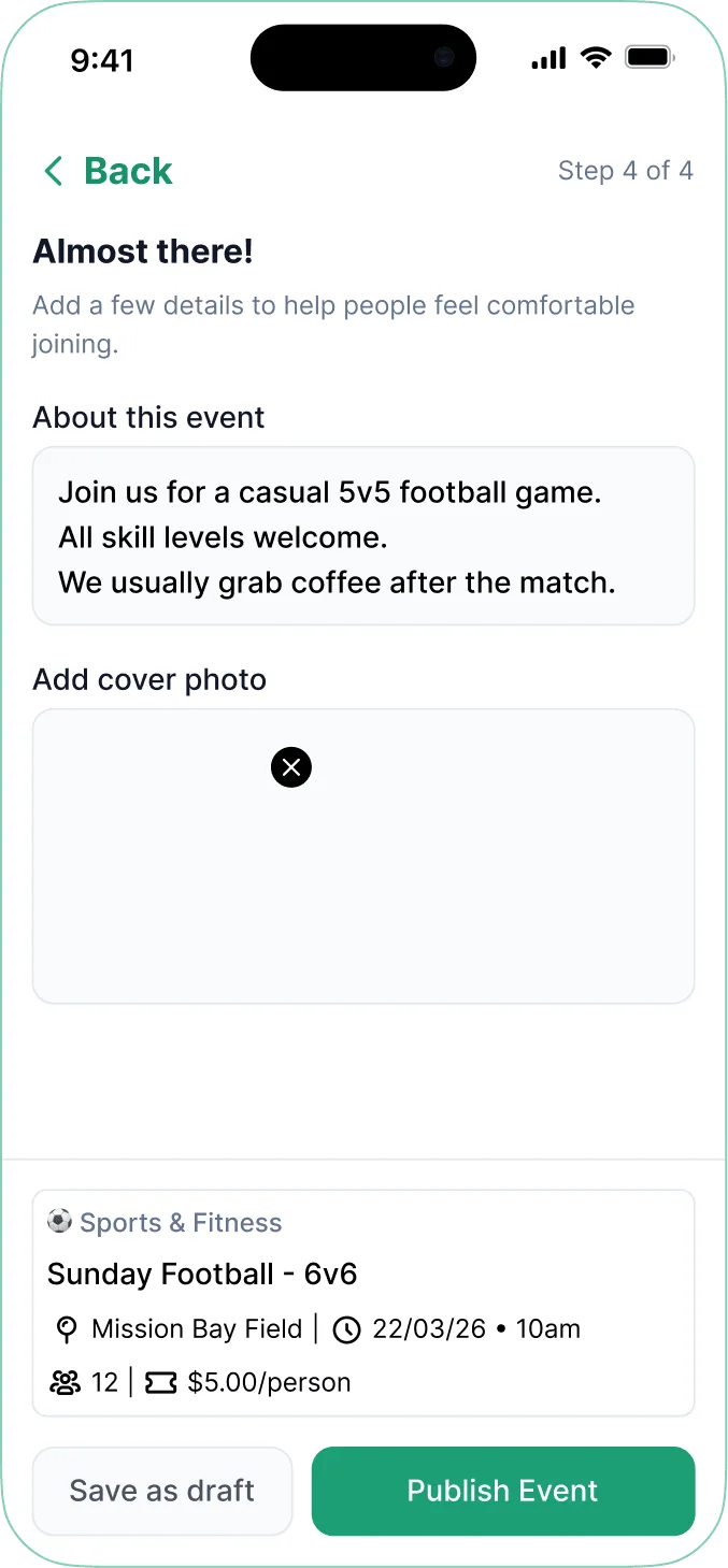 Concia Link — Publish Event
