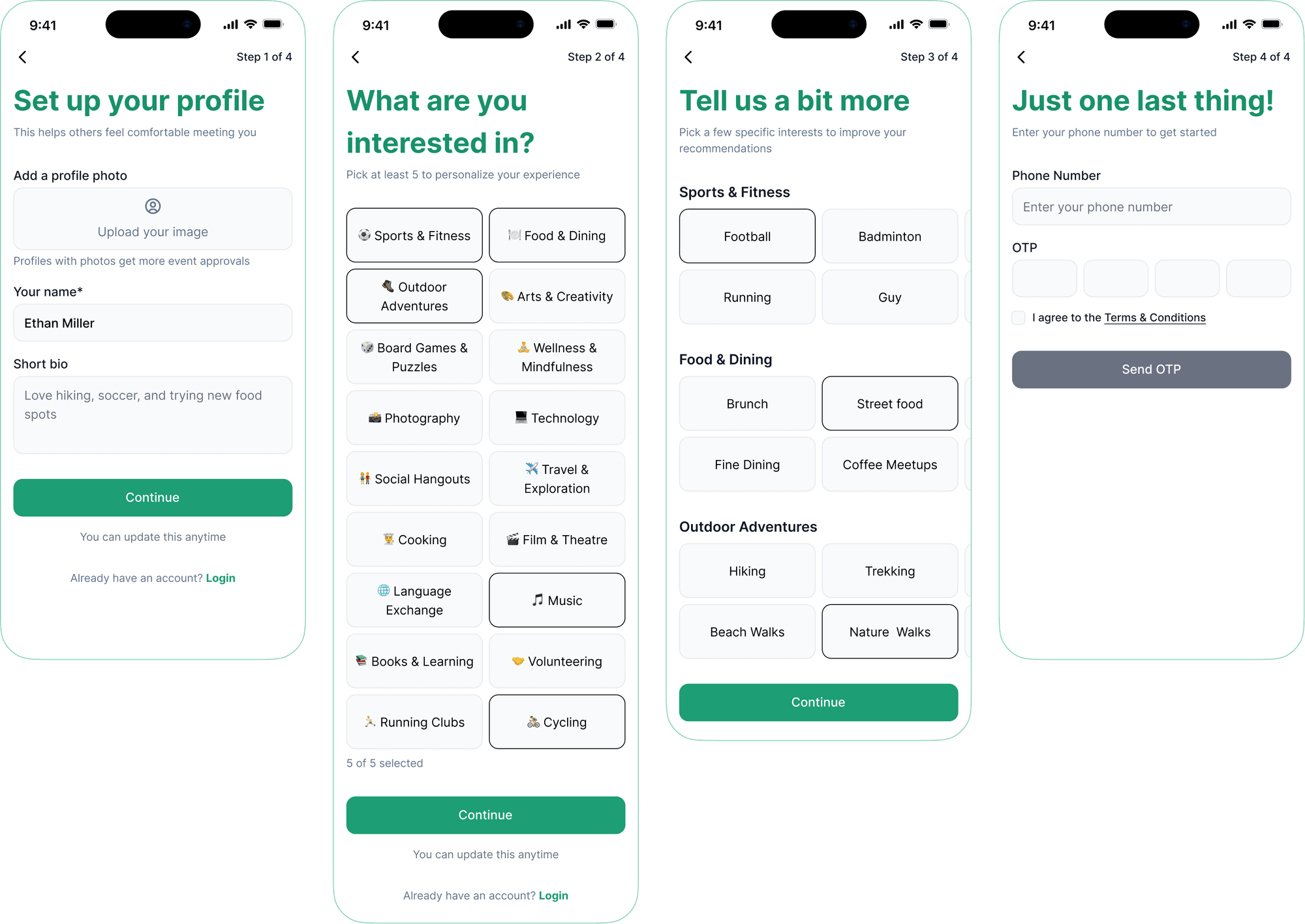 Concia Link Mobile — Sign Up