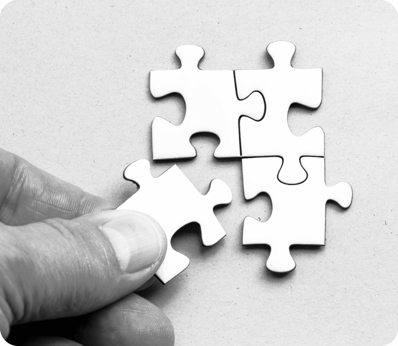 Solution puzzle pieces