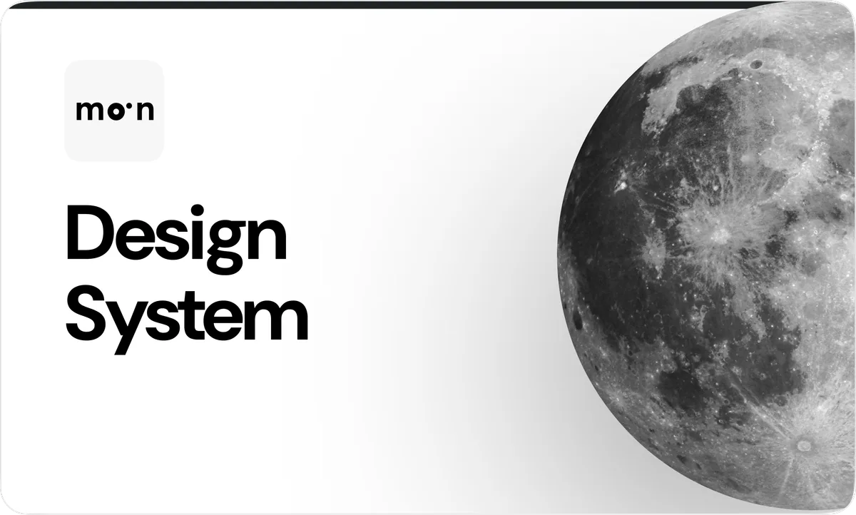 FFM design system preview showing Moon Design System foundations, components, and tokens