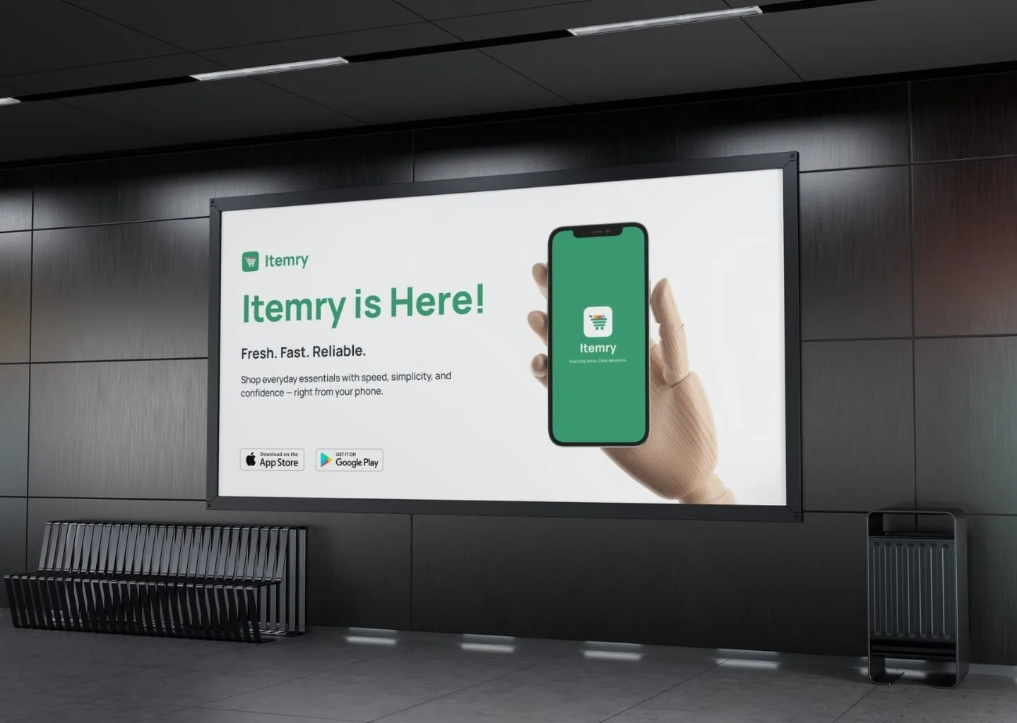 Itemry billboard advertisement