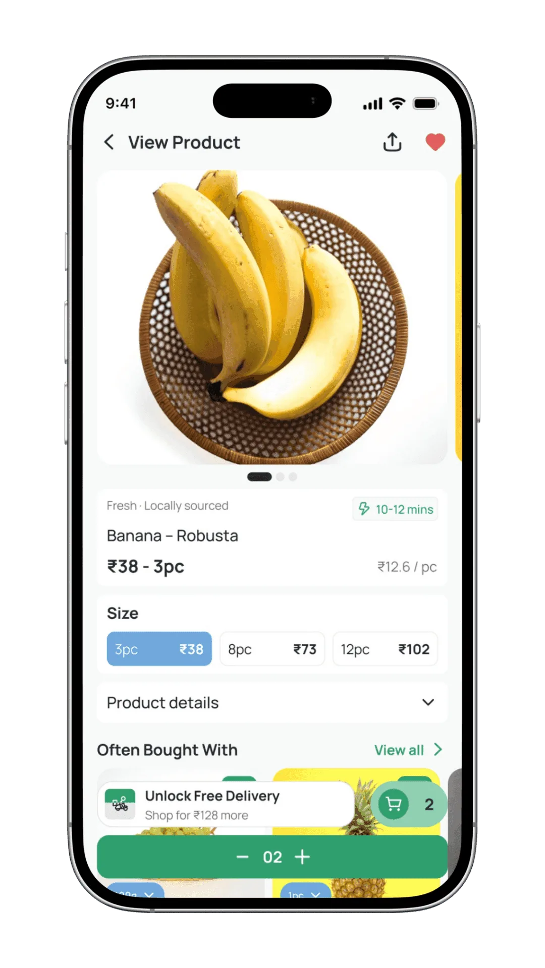 Itemry product detail with add-to-cart