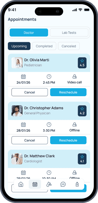 Appointments Screen